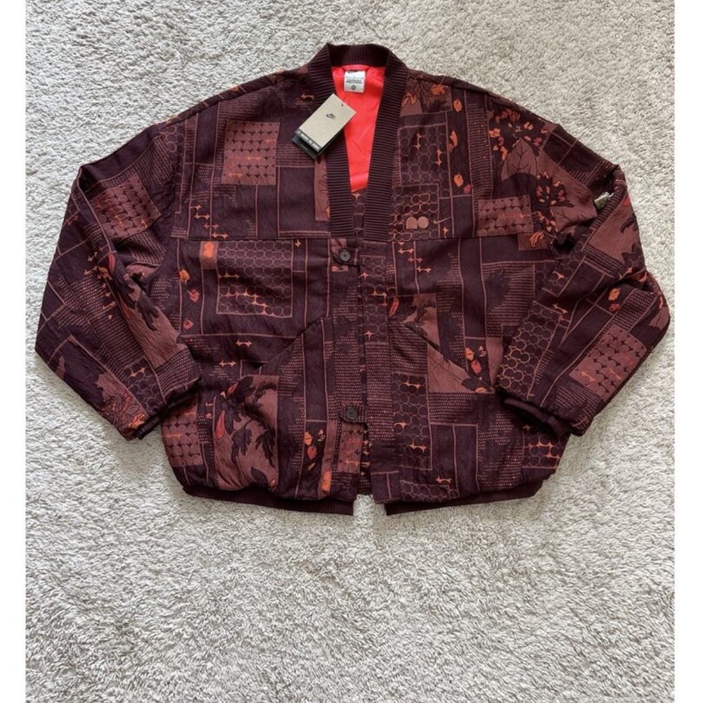 Nike Women's Burgundy crush Jacket limited edition Naomi Osaka Jacquard